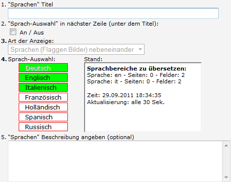 Homepage mehrsprachig - Serverseitige automatische Übersetzung