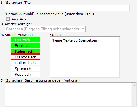 Des sites Web multilingues - Sites web multilingues - Slection des langues